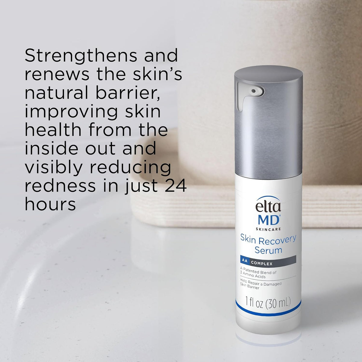 EltaMD Skin Recovery Face Serum, Anti-Redness Facial Serum, 1 oz