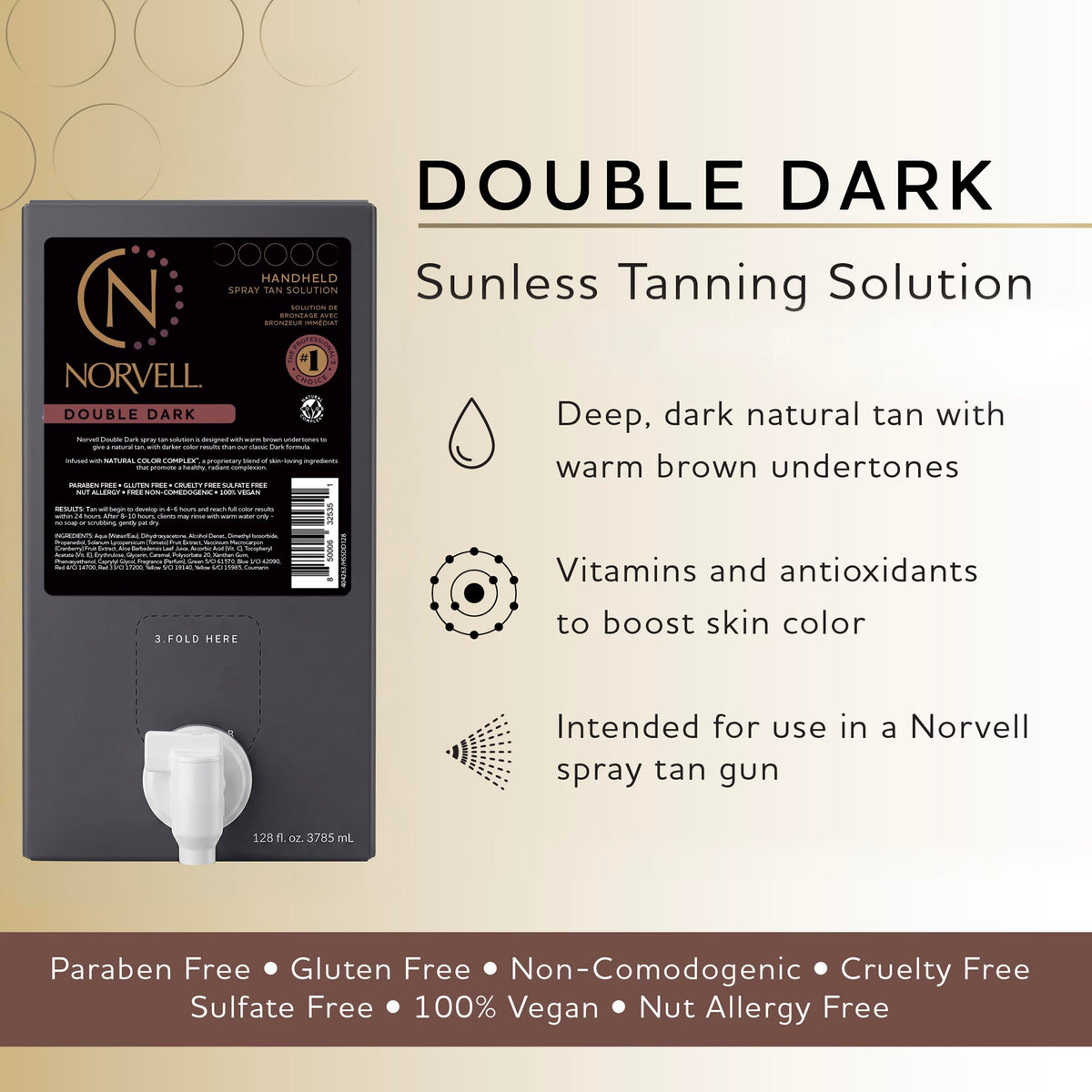 Norvell Premium Spray Tan Solution Double Dark 34 fl oz