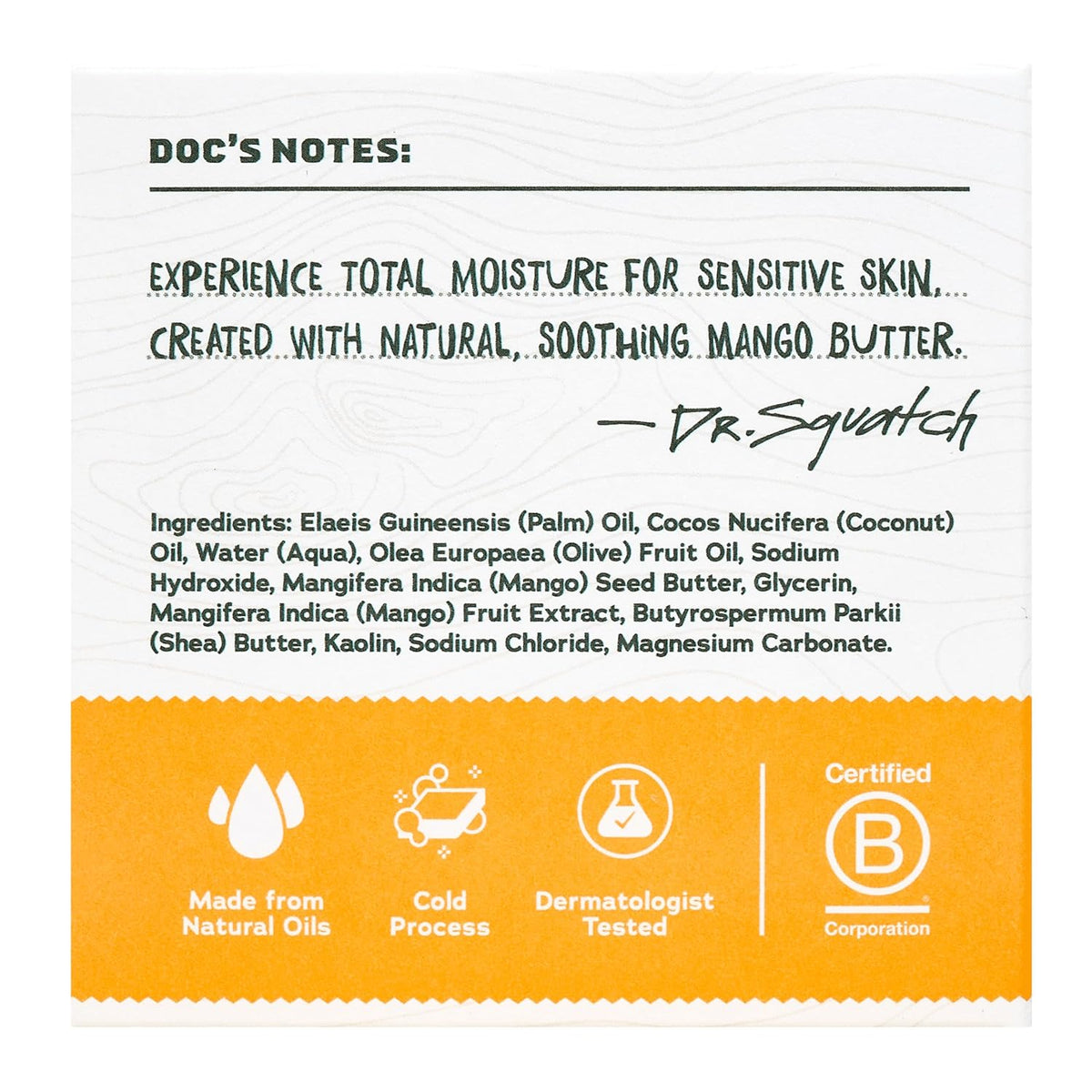 Dr. Squatch Total Moisture Natural Men’s Bar Soap, Soap Bar (5oz, 3-Pack)